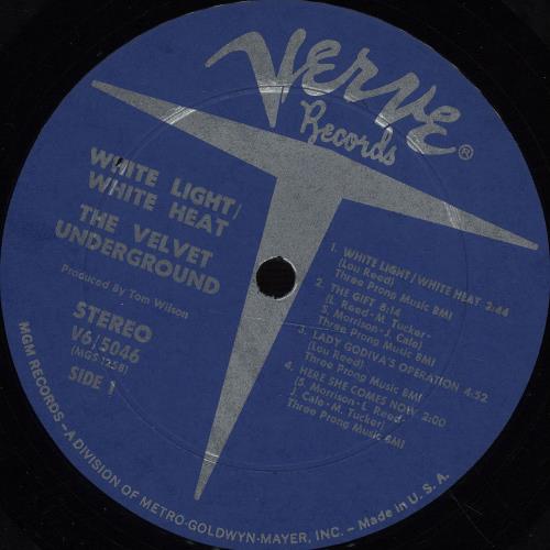 Velvet Underground White Light / White Heat US vinyl LP